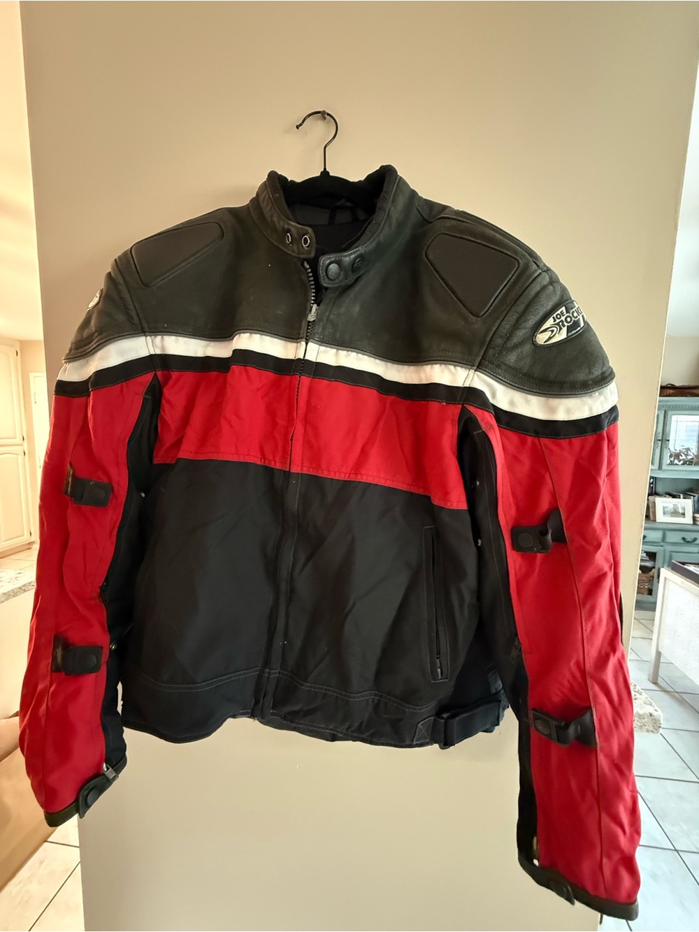 Joe Rocket Black Motorcycle Jacket Size XL